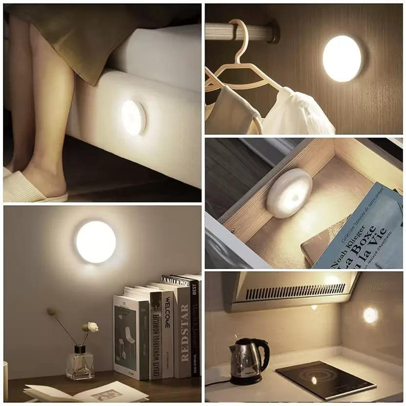 Wireless USB Motion Sensor Lights - Rechargeable Smart Lights (Pack of 4)