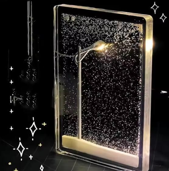 Snowfall Lamp With  Street Light
