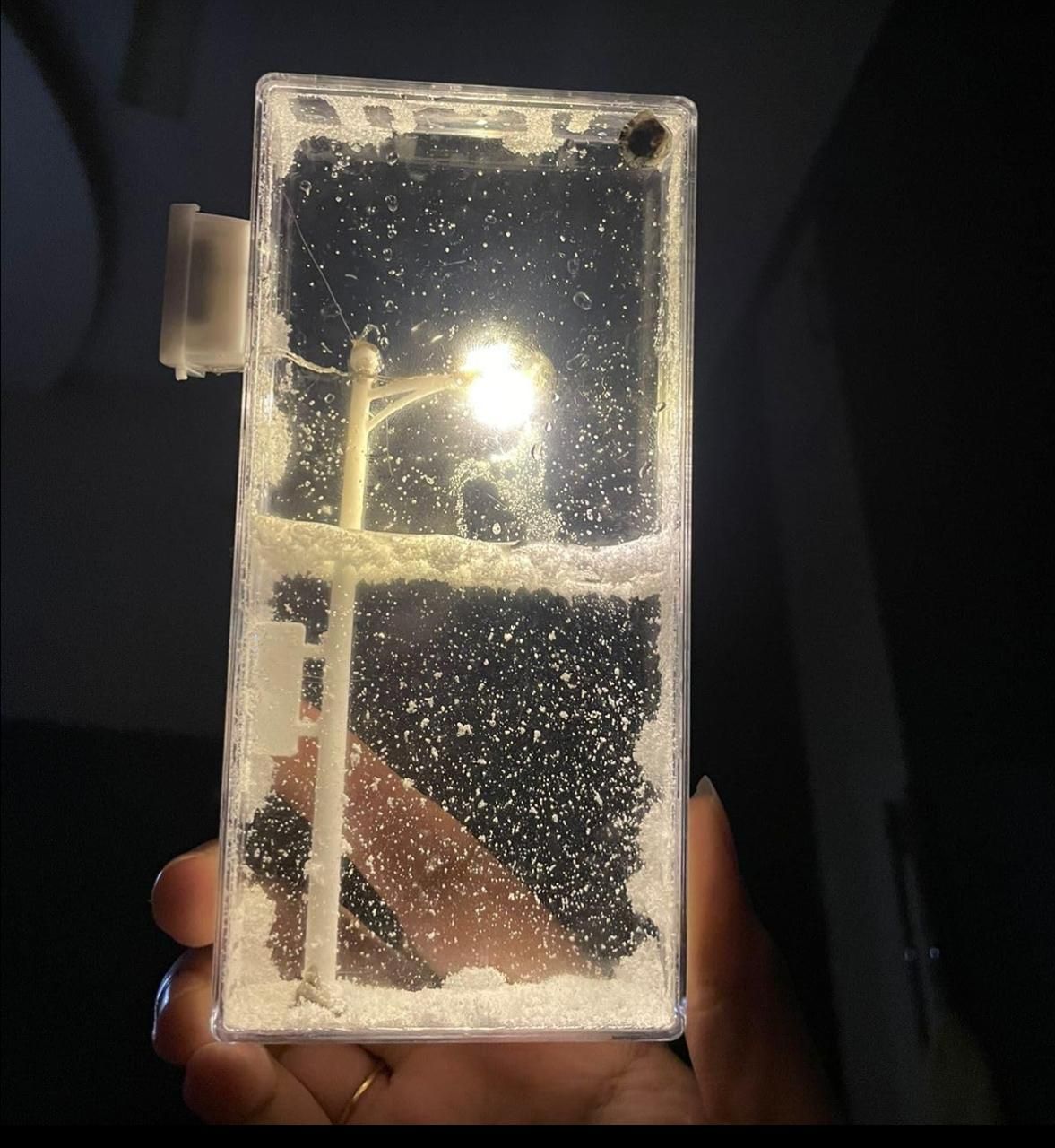Snowfall Lamp With  Street Light