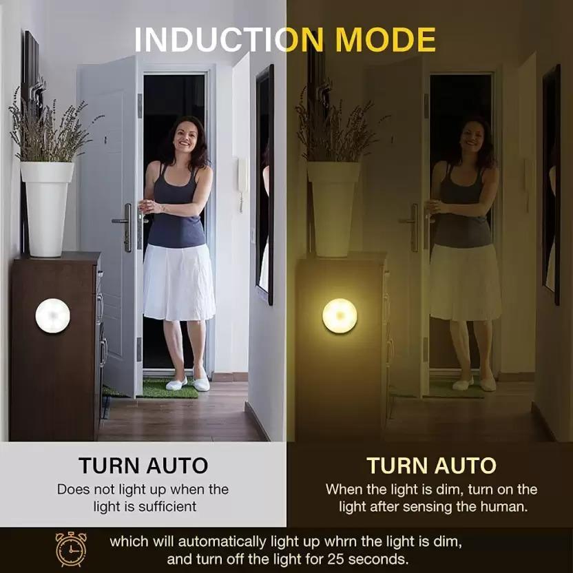 Wireless USB Motion Sensor Lights - Rechargeable Smart Lights (Pack of 4)